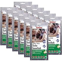 Lot 12 Chiffons Microfibre SONAX - Nettoyage Auto Intérieur 40x50 Cm