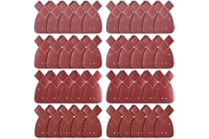 ENMAYODE 40pcs Black and Decker Mouse Sander Pads,Sanding Pads for Mouse Sander,Mouse Sanding Sheets with Extra 2 Tips for Replacement Assorted 40/60/ 80/120 Grits to Fit Black and Decker Detail Palm Sander