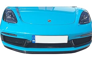 Zunsport Compatible With Porsche 718 Boxster/Cayman GTS - Front Grille Set - Black Finish (2018 -)