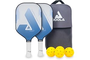 ‎JOOLA JOOLA Pickleball Set Blue Lightning Inklusive 2 Schläger, 4 Bällen und Tasche, ideal für Freizeitspieler blau 7-teilig
