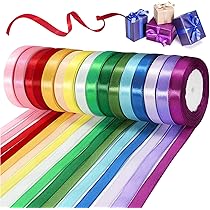 Set 18 Nastri Di Raso 10mm X 22m | Nastri Colorati Per Regali E Fai Da Te - Foto 7
