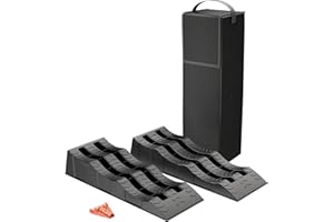 ‎XPOTOOL XPOtool Auffahrkeile Wohnmobil 2 Stück 40/70/100 mm 3,5 t Auffahrkeile Set für Wohnwagen mit Tragetasche und Wasserwaage