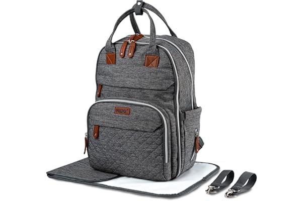 grey baby backpack
