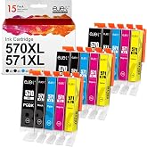 20 Cartuchos De Tinta Compatibles Para Canon PGI-570XL Y CLI-571XL – Para Impresoras MG5750, TS5050, MG6800, TS6050 Y Más