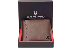 WildHorn Top Grain läder plånbok för män I 9 kortfack I 2 valutor och 2 hemliga fack I 1 dragkedja och 3 ID-kortplatser, Grön jägare, Klassisk