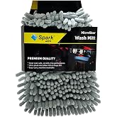 Spark 7050 Microfiber Chenille Auto Cleaning and Drying Gloves 16x24 cm. GRAY