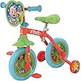 CoComelon M004527 2-In-1 Training Toddler Bike - Convertible Training Bike for 2+ Years Girls and Boys with Removable Pedals and Stabilisers - Adjustable 10 Inches Bikes Multicoloured 63x40x58cm