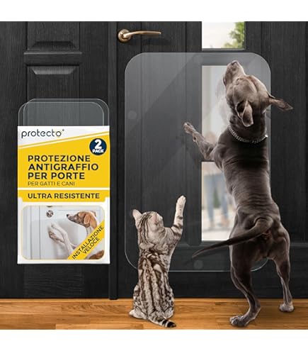 Pellicola Antigraffi Per Gatti - 4 Pezzi 30x40 Cm, Trasparente, Adesiva Per Divano, Sedie E Pareti - Foto 3