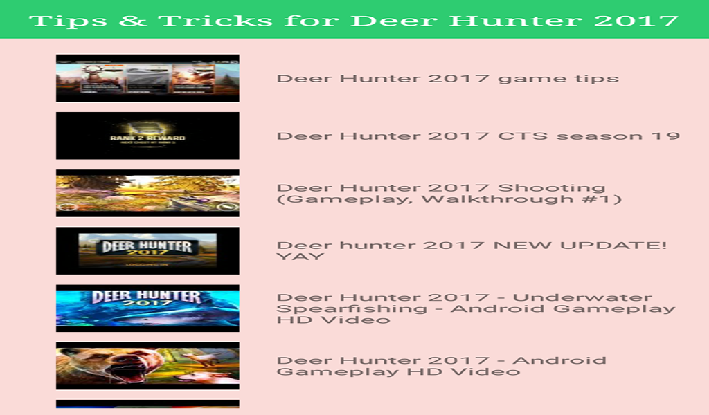 Cheats for Deer Hunter 2018: Amazon.co.uk: Appstore for Android - 