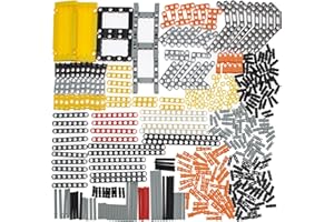 Habow 420 pezzi Technic-Parts - Connettore pin compatibile con Lego-Technic, Technic-Beam Piastra Braccio di sollevamento Ruote Pneumatici Ecc. MOC Pezzi di ricambio per set di costruzioni giocattolo