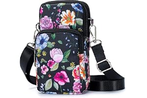 SUCIKORIO Mobilväska För Damer Liten 3-I-1 Mobilväska Med Flera Fickor Liten Vattentät Nylonväska Crossbody Väska Damer Mobil