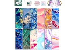 ‎WOWOCUT WOWOCUT Infusible Transfer-Tintenblätter, 12 Stück, 11,4 x 30,5 cm, Marmor-Transferpapier, Sublimationstintenblatt für DIY-T-Shirt, personalisierte Kaffeetassen, BabySuits