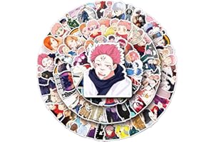 KOWASO Collezione di Jujutsu Kaisen Adesivi 100 pezzi per valigia Skateboard Laptop Computer Bottiglie d'acqua Auto Adolescenti Ragazzi Ragazze Decal Adesivo impermeabile