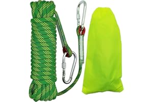 HAIY 10mm Rope, Multipurpose Rope, Durable Outdoor Indoor Cord for Swing, Camping, Boating, Fishing, Anchor and Home Projects (Green, 10m)