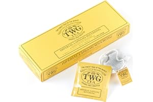TWG Tea | Imperial Lapsang Souchong | Tè Nero | Pino Cinese | 15 Bustine di Tè in Cotone Cucite a Mano | Set Regalo