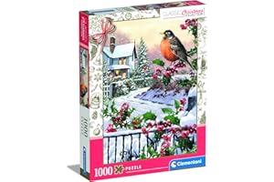 CLEMENTONI 1000 pièces - Robin et Le buisson de Houx