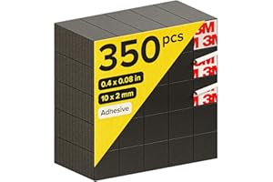 Magnetplättchen Selbstklebende (350 Stück) - Maximale Haftkraft mit Premium Kleber - Extra Starke Magnetstreifen I Dünne Magnetfolie selbstklebend