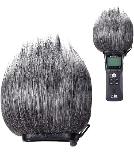 Écoute Vent Fourrure Pour Enregistreurs Tascam, Sony, Zoom - Protection Anti-Vent Professionnelle