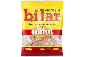 Ahlgrens Bilar Original Fruity Marshmallow Sweets, 125 g, Pack of 4