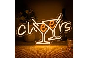 Horseneon Cheers - Cartel de neón para decoración de pared, letrero de neón para pared, letrero de neón para bar, restaurante, tienda, club nocturno, fiesta