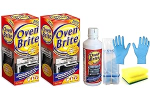 TOPEST 2 Packs of Oven Cleaner Heavy Duty Oven Cleaning Kit – 2X 500 ml Bottle – Bags for Racks and Gloves Included - Complete Cleaning Kit with Degreaser Sponge