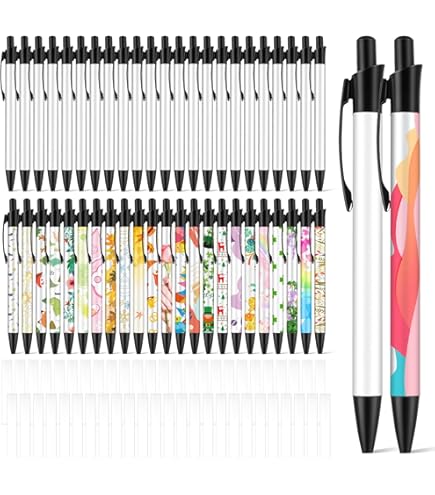 MAKIVI Pack van 10 Sublimatie Pen Blanks krimpfolie gecoat