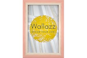 Wallazz Cornice Portafoto in Legno Pregiato - Made in Italy - Vetro Sintetico Infrangibile Crilex - Disponibile in Diverse Varianti - Design Italiano e Qualità Artigianale, 20x30cm Rosa/Bianco