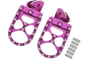 KICOFYEE Motorcycle Foot Peg Foot Rest Dirt Bike Foot Pegs For Sur Ron Light Bee S/X For Segway X260 X160 For Talaria Sting MX3 MX4 XXX Taparia Foot Pedals Rests (Purple)