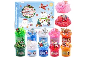Funewest Schleim Adventskalender 2025 Kinder – 24 Tage Slime Kit Weihnachtskalender, Weihnachten Geschenk für Kinder,Teenager,Mädchen und Jungen