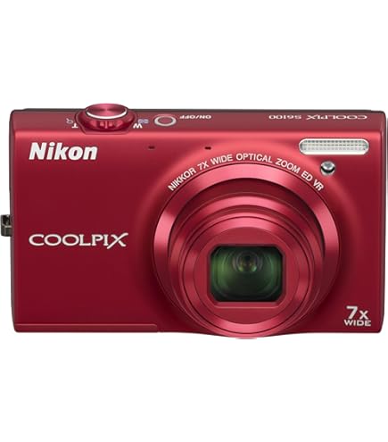 【スマホ転送OK】ニコン Nikon COOLPIX S6100 レッド Nikon S6100 Coolpix Digital Camera - Red (16MP, 7x Optical