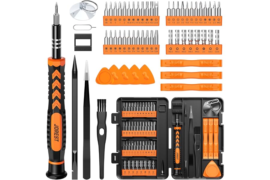 Taladro, percutor o atornillador de impacto 7 JOREST juego de 59 piezas con puntas Torx