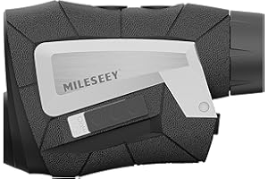 MiLESEEY Dalmierz golfowy z przełącznikiem nachylenia, 600 jardów, dalmierz golfowy, blokada flagi z wibracjami pulsacyjnymi, 6-krotne powiększenie, dalmierz laserowy dla golfistów