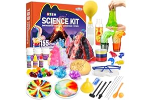 BenBen 155+ Experimente für Kinder ab 6 7 8 9 10, Wissenschaft Experimentierkasten für Kinder, STEM Spielzeug Geschenk für Jungen Mädchen