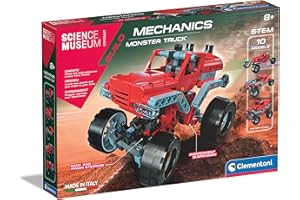 Clementoni - 61779 - Science Museum Mechanical Lab - Monster Trucks toy for children