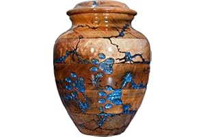 EMPORIUM CRAFTS Urne en bois pour animaux de compagnie - Urne pour cendres de chien et chat - Boîte à souvenirs fabriquée à la main - Taille XS - 9 kg