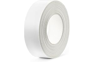 cyclingcolors 1x Cantonera Canto Termoadhesiva Melamina 21 mm x 5 m grosor 0,50 mm Moldura Fácil de Aplicar para Madera Estanterías Bricolaje Paneles Muebles, Blanco