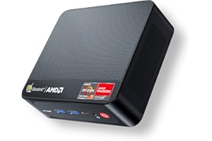 Beelink Mini PC SER5, AMD Ryzen 7 5800H (8C/16T, fino a 4,4GHz), Mini Computer, 32GB DDR4/500GB M.2 NVME SSD, WiFi 6/BT5.2/HDMI/Type-C/4K Triple Display