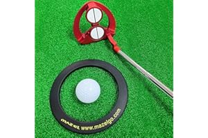 MAZEL Golf Putting-Cup/Ring Indoor & Outdoor Golf Übung Loch All Direction Putting Trainingshilfe für Genauigkeitstrainer
