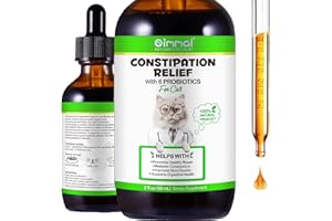 VFJVLVDG Cat Constipation Treatment 60ml - Relieves Constipation, Natural Cat Antibiotics with 6 Probiotics, Cat Probiotic Supplements, Promotes Kitten Digestive Health 2 oz