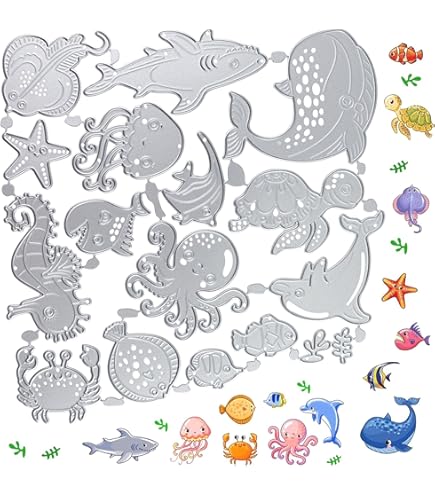 Otter Stempel & Stanzformen Set - Tier Motive Für Kartenbasteln & Scrapbooking