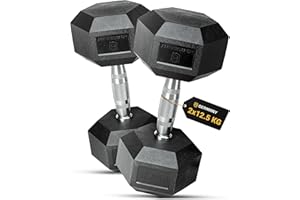 ‎HQ GERMANY HQ Germany® Hexagon Hanteln | 2.5-37.5kg | Starter-Sets | ±1,5% Gewichtstoleranz, Geruchsarm | Hantel Set, Hanteln 2er Set, Kurzhantel, Dumbbell, Handel, Hantelset Hexagon
