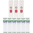 LIVELIFEBETTER® Ladder Tags - 3 Holders and 6 Ladder Inspection Tag Inserts - Fits All Ladder Types, Suitable for Indoor & Outdoor Use