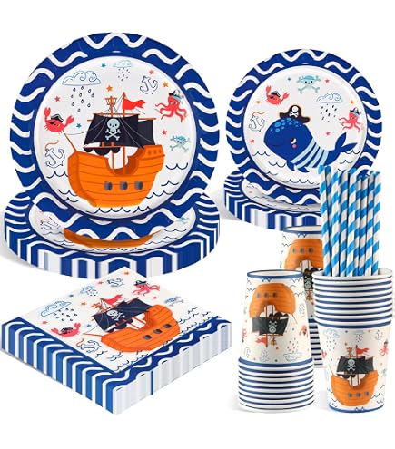 Piraten Geburtstags-Girlande „Happy Birthday“ – 180x15 Cm, Deko Für Kinderparty
