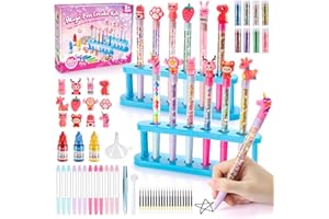 HAPPYKIDSCLUB DIY 12 3D Pens Creator Studio Kit for 5-12 Years Olds Gifts, Girls Birthday Present Creative Arts and Craft Kits for kids Girls Toys Age 5-12 Party Bag Filler for kids Gifts for 5-12 Year Olds