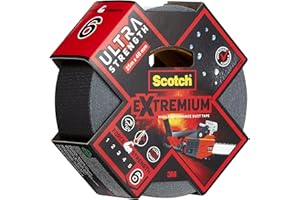 SCOTCHBLUE Scotch Extremium Ultra High performance Duct Tape, 25 m x48 mm - ULTRA-Strong, Instant Adhesion, Ideal for the Toughest Repairs, even Metal, Water and UV Resistant, Hand Tearable