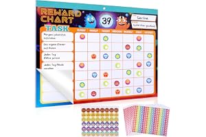 Meetory magnetisk veckoplanerare – magnetisk whiteboard veckoplanerare kalender tavla avtorkbar belöningstavla för vägg eller kylskåp dagprogram och veckoplanering med klistermärken