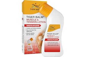 Tiger Balm Muscle & Tension Lotion (80ml), with No Mess Applicator, for Muscle Tension, Loosens & Relaxes Muscles