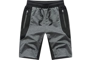 Tansozer Pantaloncini Uomo Sportivi Estivi Cotone Pantaloncini Corsa Uomo Running Palestra Shorts