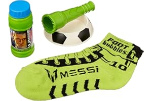 Messi Leo FootBubbles Starter Pack - Practice Your Soccer Juggling Skills With Bubbles Designed to Be Juggled With Your Feet Like a Soccer Ball