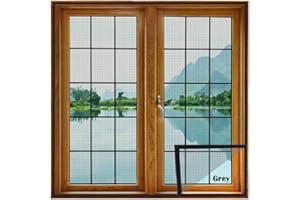 Upgraded & Stitched Window Mosquito Net (Size-120X120Cms/47 * 47 Inches/3.94 * 3.94 Feet, Color-Grey) 120 GSM Fiberglass Inse